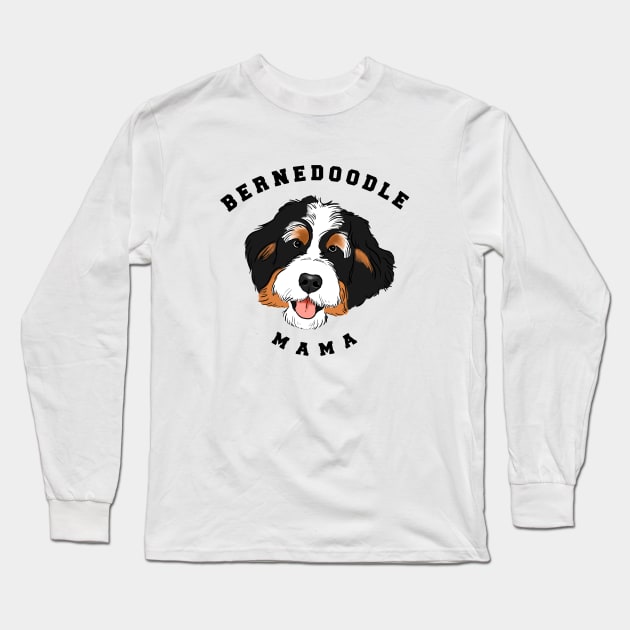 Bernedoodle Mama, Bernedoodle Mom, Bernedoodle Girl, Bernedoodle Lover Long Sleeve T-Shirt by sockdogs